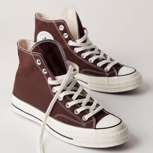 🍩 Converse All Star Platform High Top Sneakers ~ Chocolate Brown Canvas